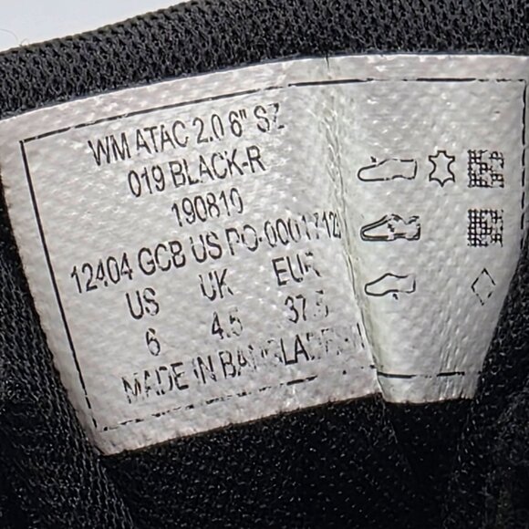 5.11 Tactical ATAC 2.0 6" Side Zip Boot Womens Size 6 Black Casual Walking Work - Picture 5 of 13